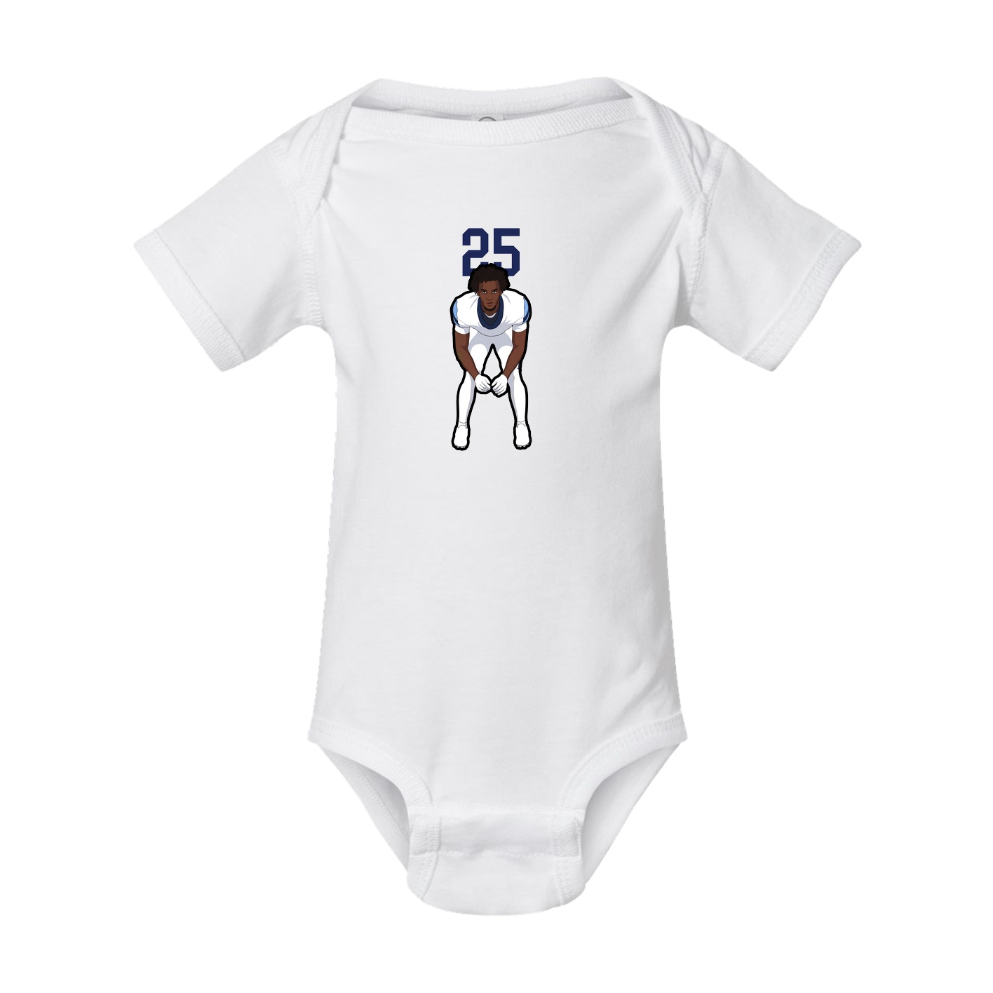 Baby Onesie — Number Top in White
