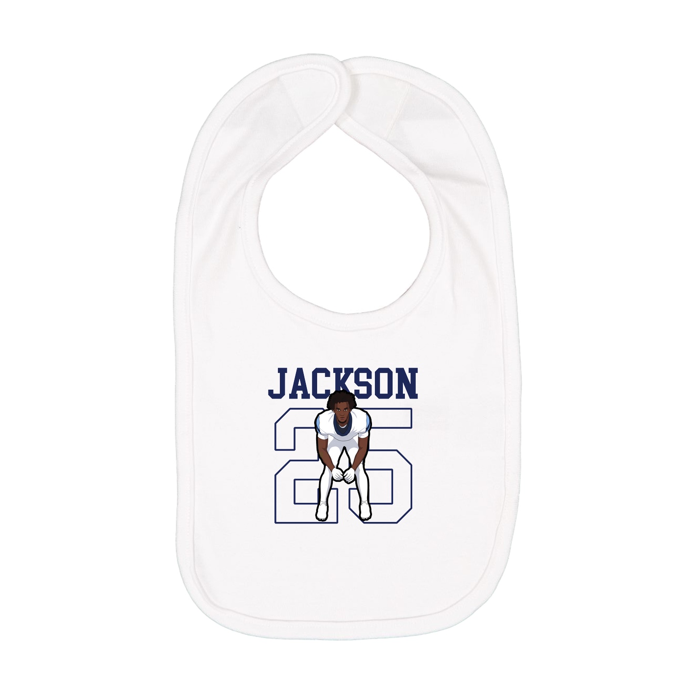 Infant Bib — Shirsey in White