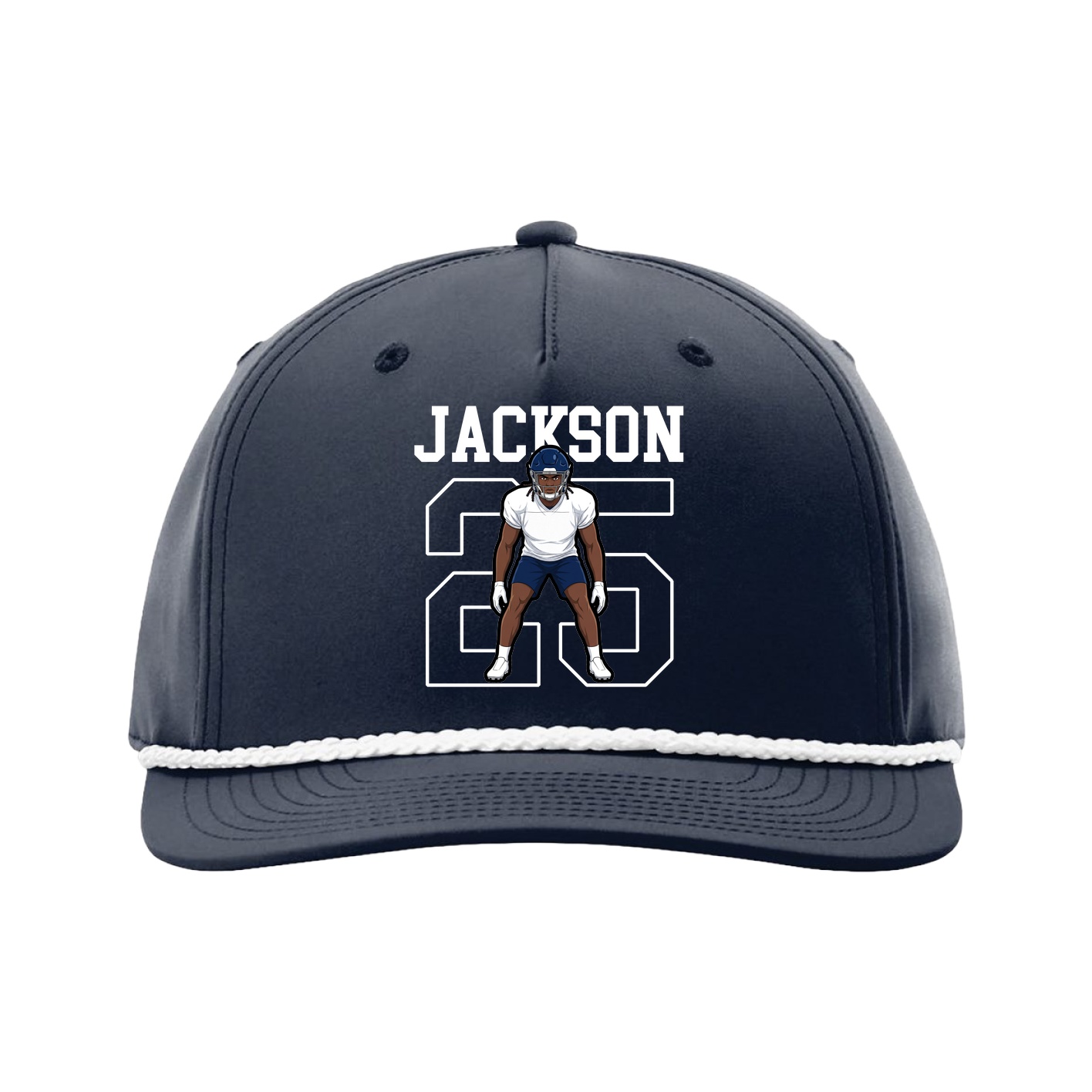 Five-Panel Classic Rope Cap — Shirsey in Navy