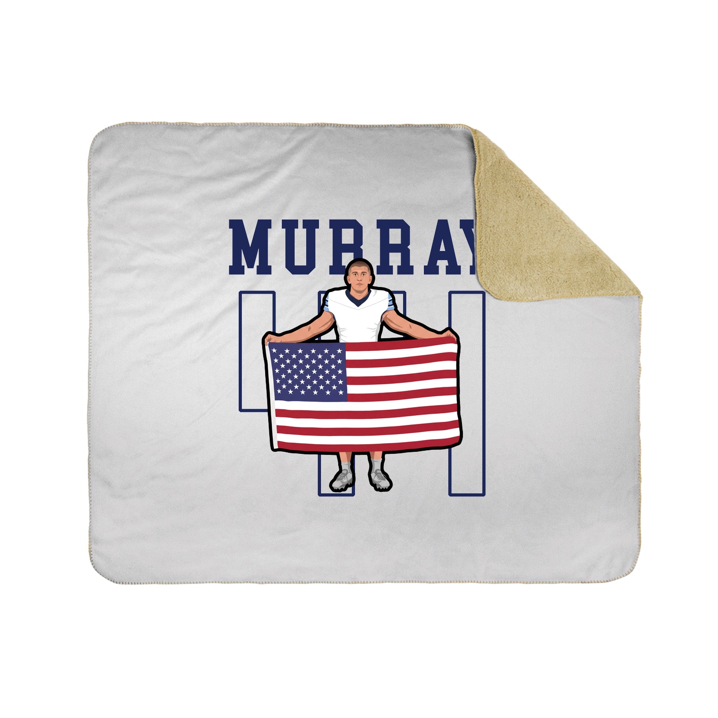 50x60 Sherpa Lined Throw Blanket