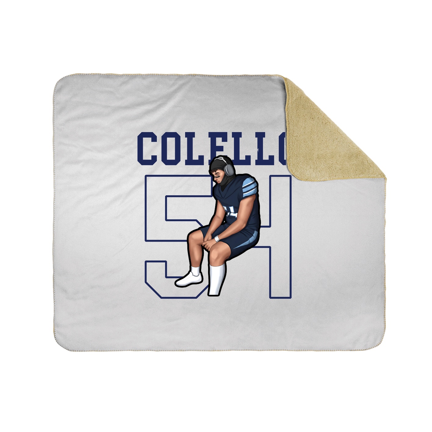50x60 Sherpa Lined Throw Blanket