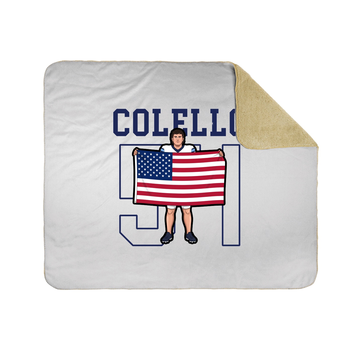Throw Blanket — Shirsey in White