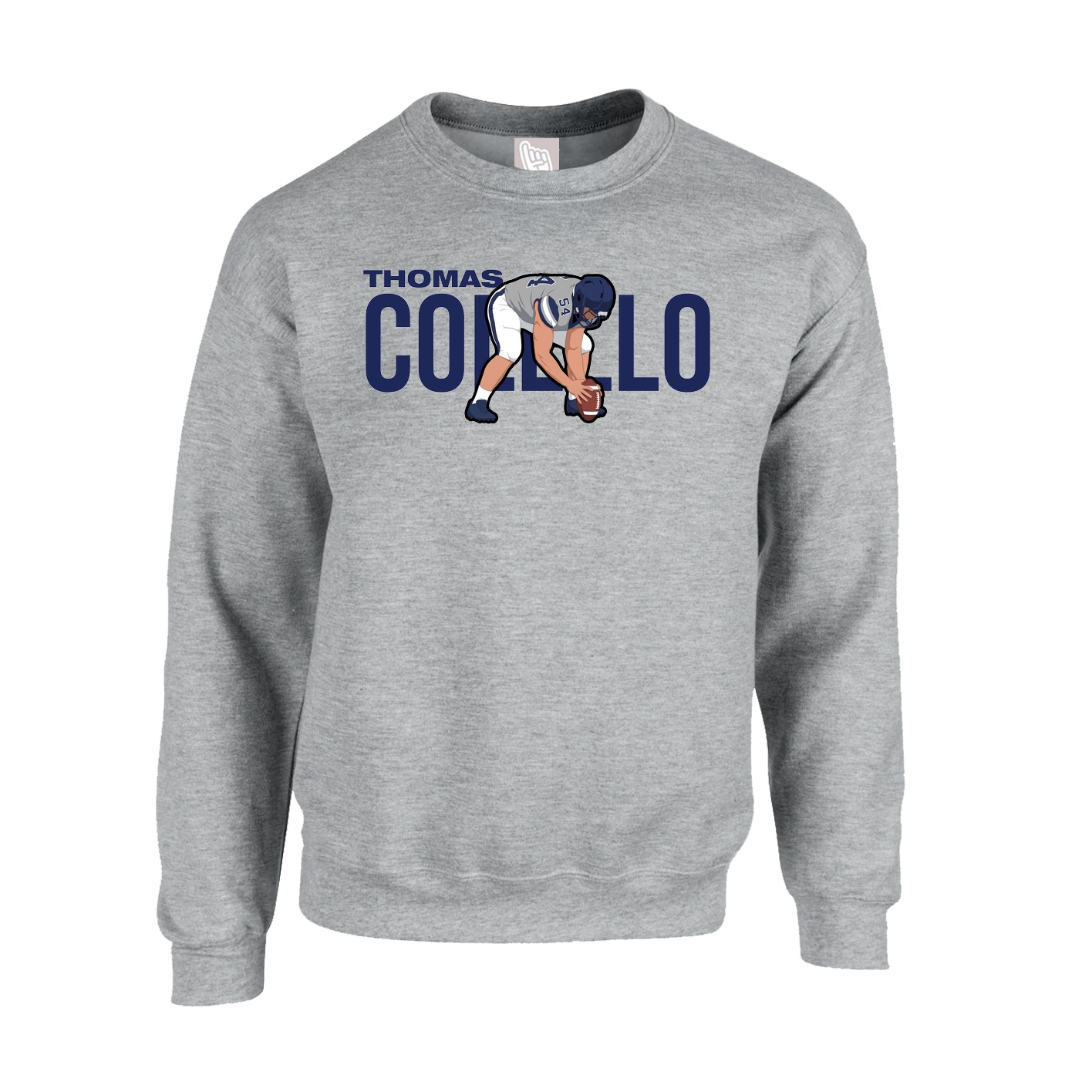 Fleece Crew — Player Name in Grey