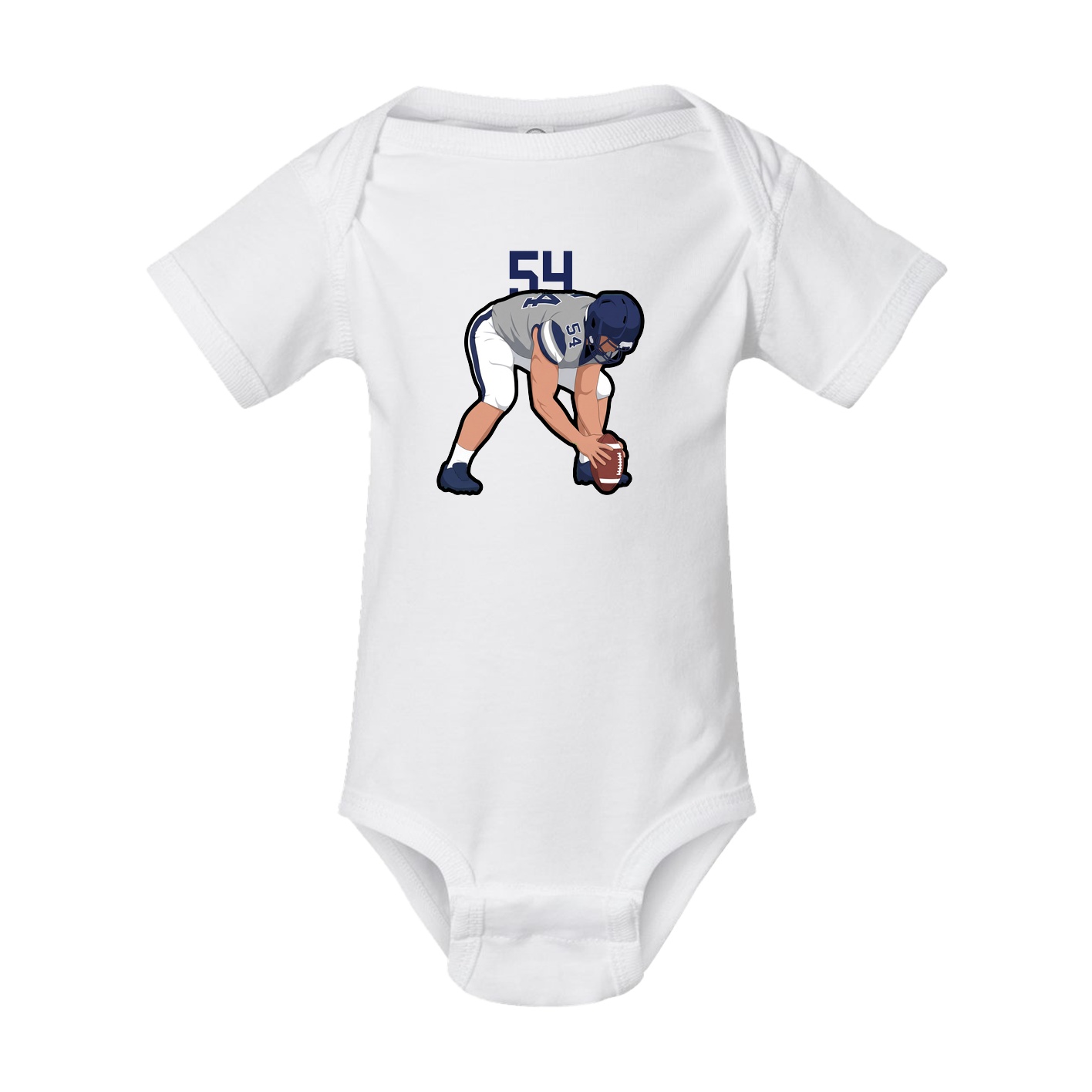 Baby Onesie — Number Top in White