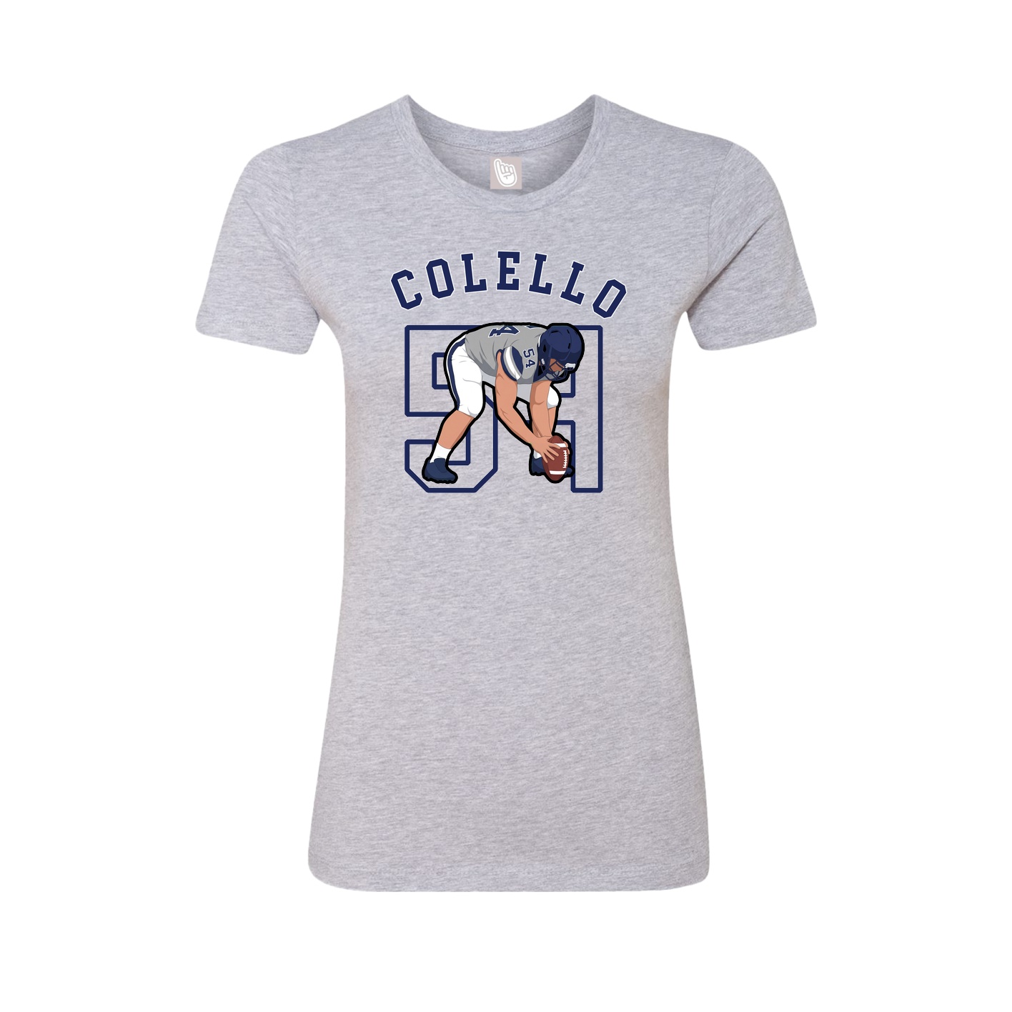 Fitted Women's Tee — Shirsey Arch in Grey