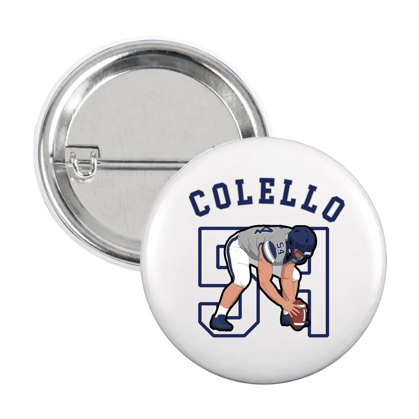 Game Day Button — Shirsey Arch in White