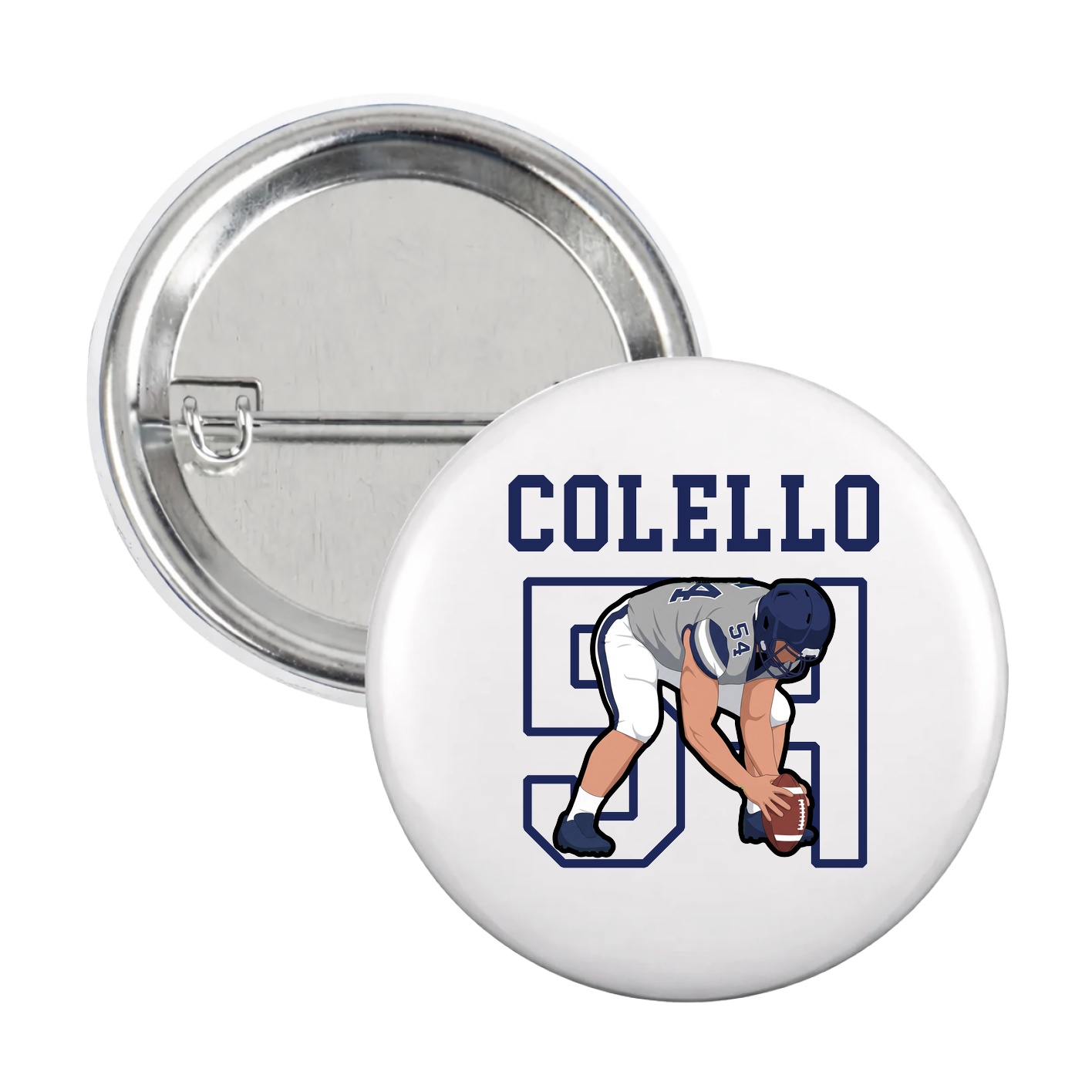 Game Day Button — Shirsey in White