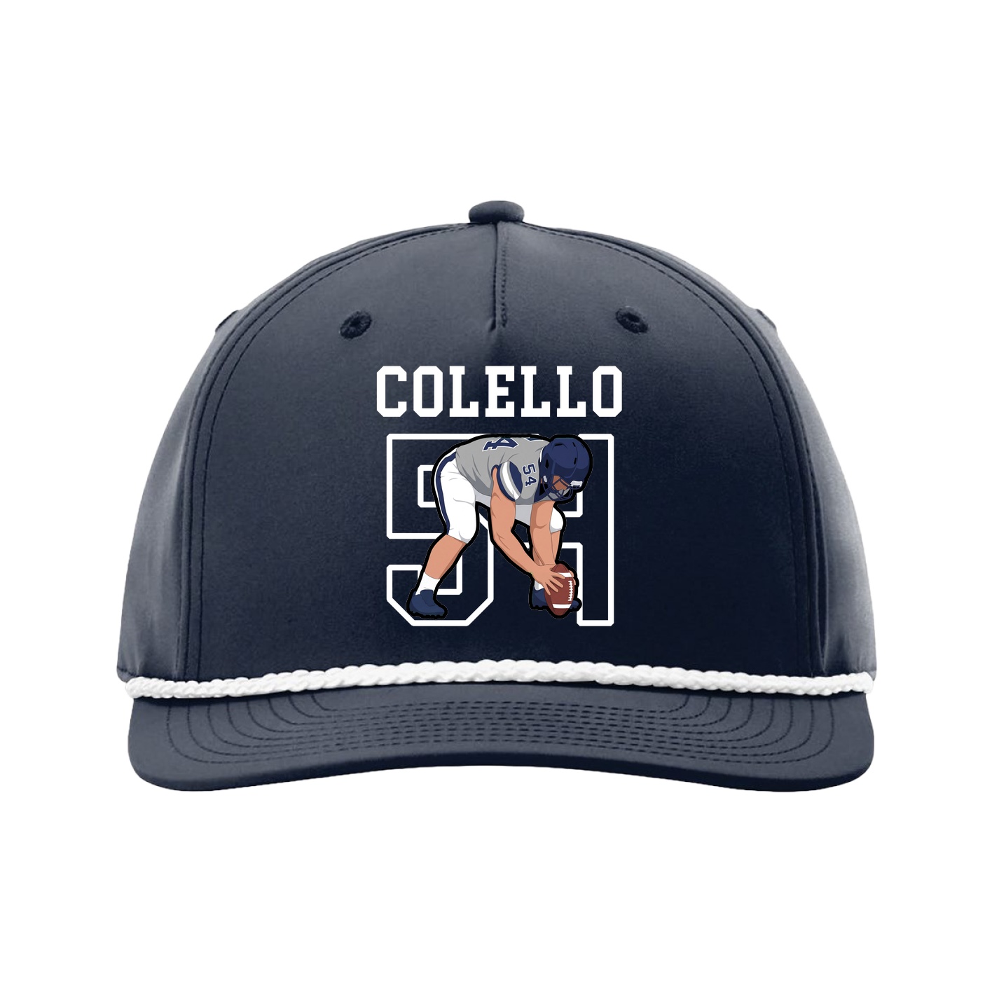 Five-Panel Classic Rope Cap — Shirsey in Navy