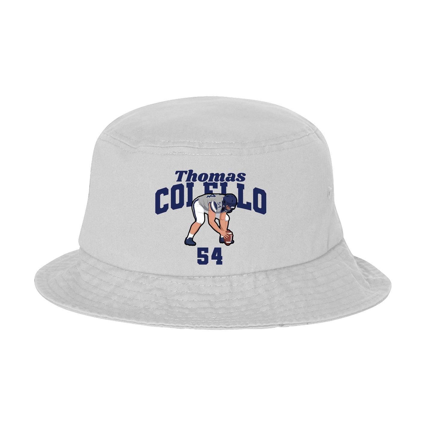 Bucket Cap — Signature Arch in White