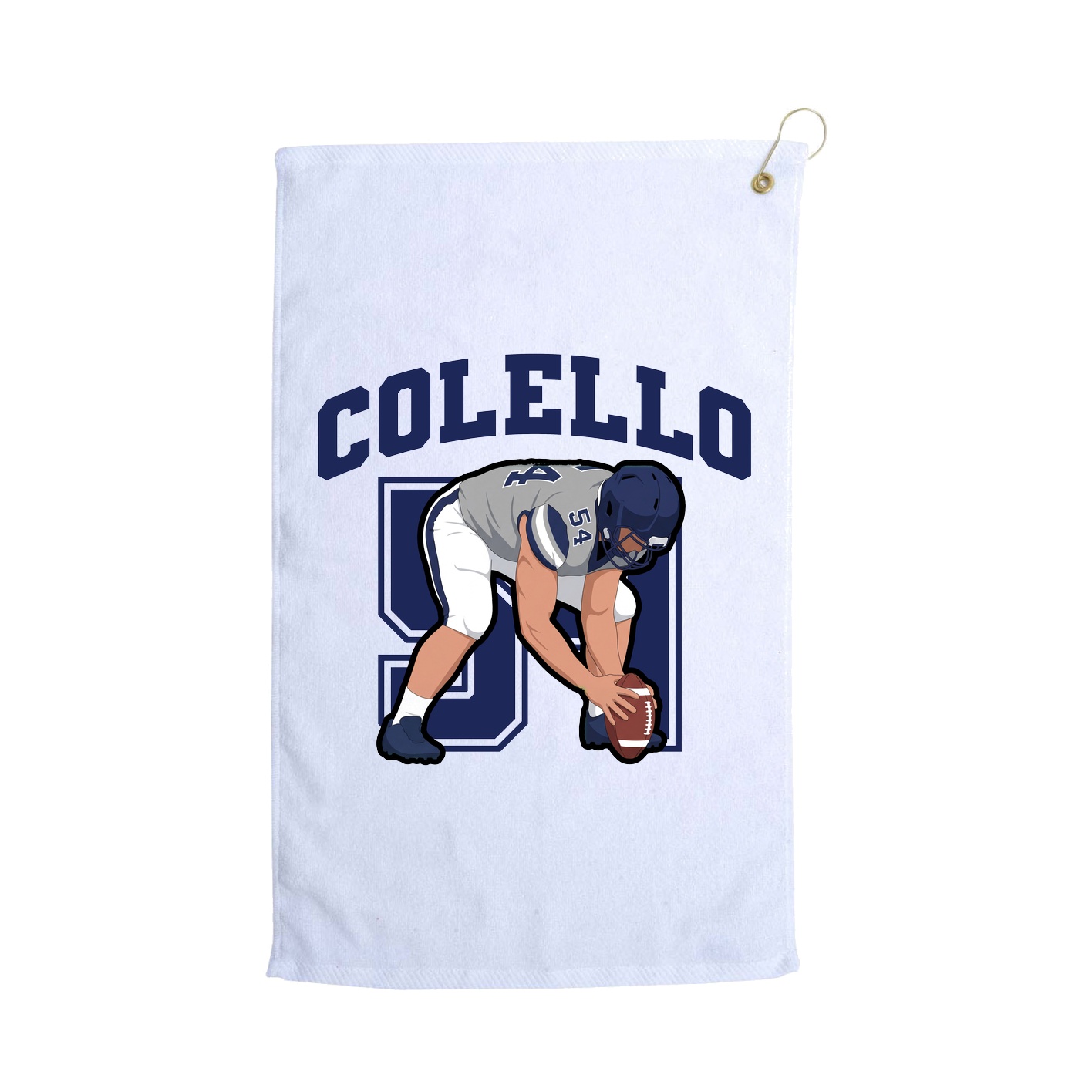 Golf Towel — Number in White