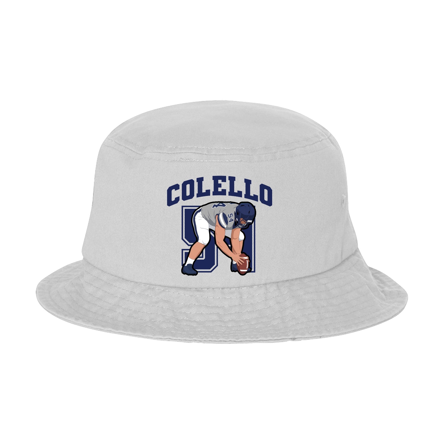 Bucket Cap — Number in White