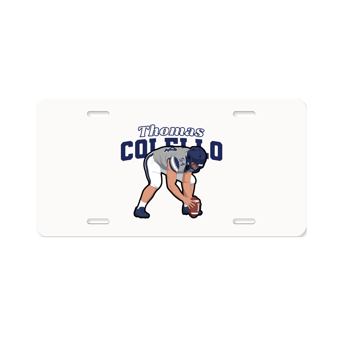 License Plate — Name Arch in Classic