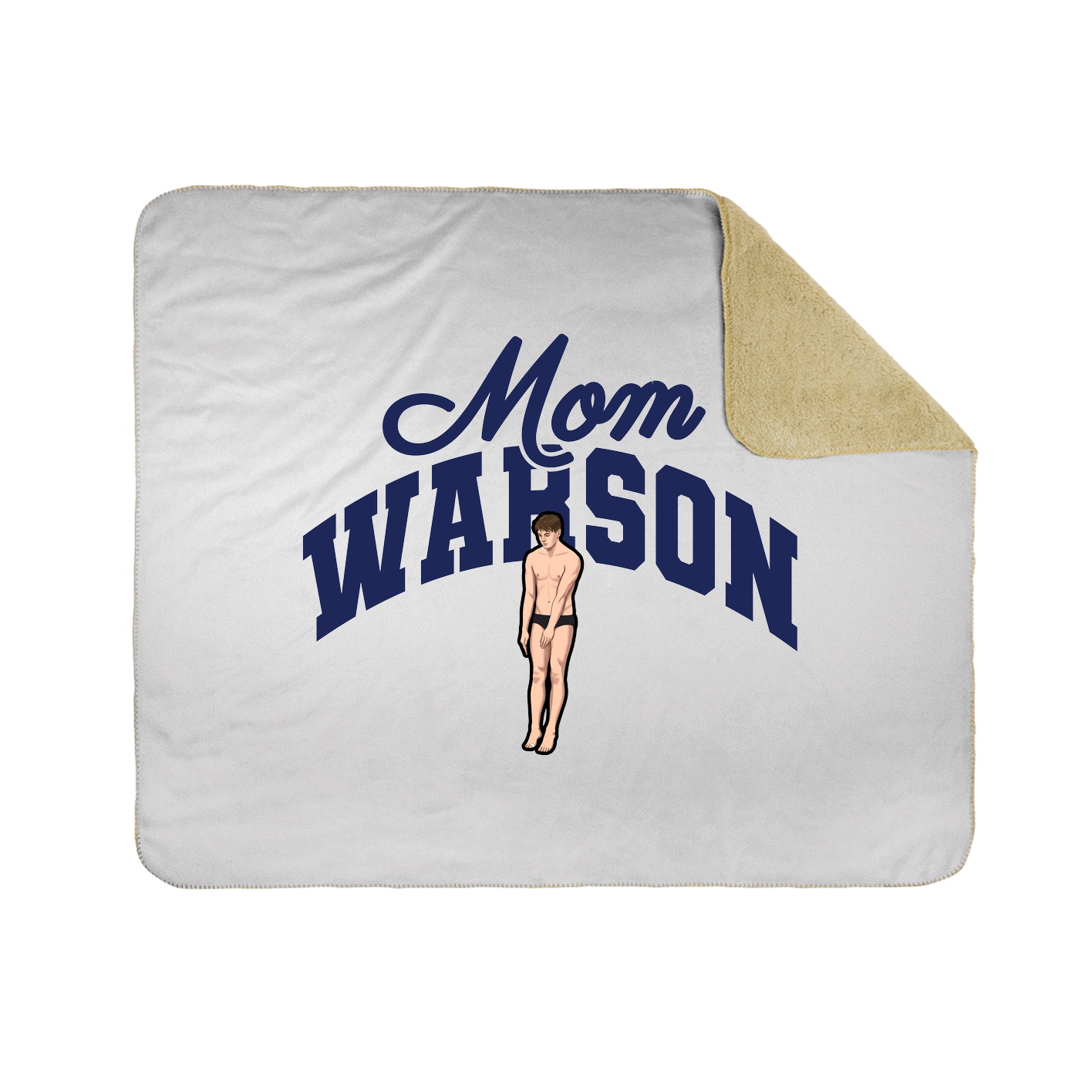 Throw Blanket — Mothers Day Arch in White