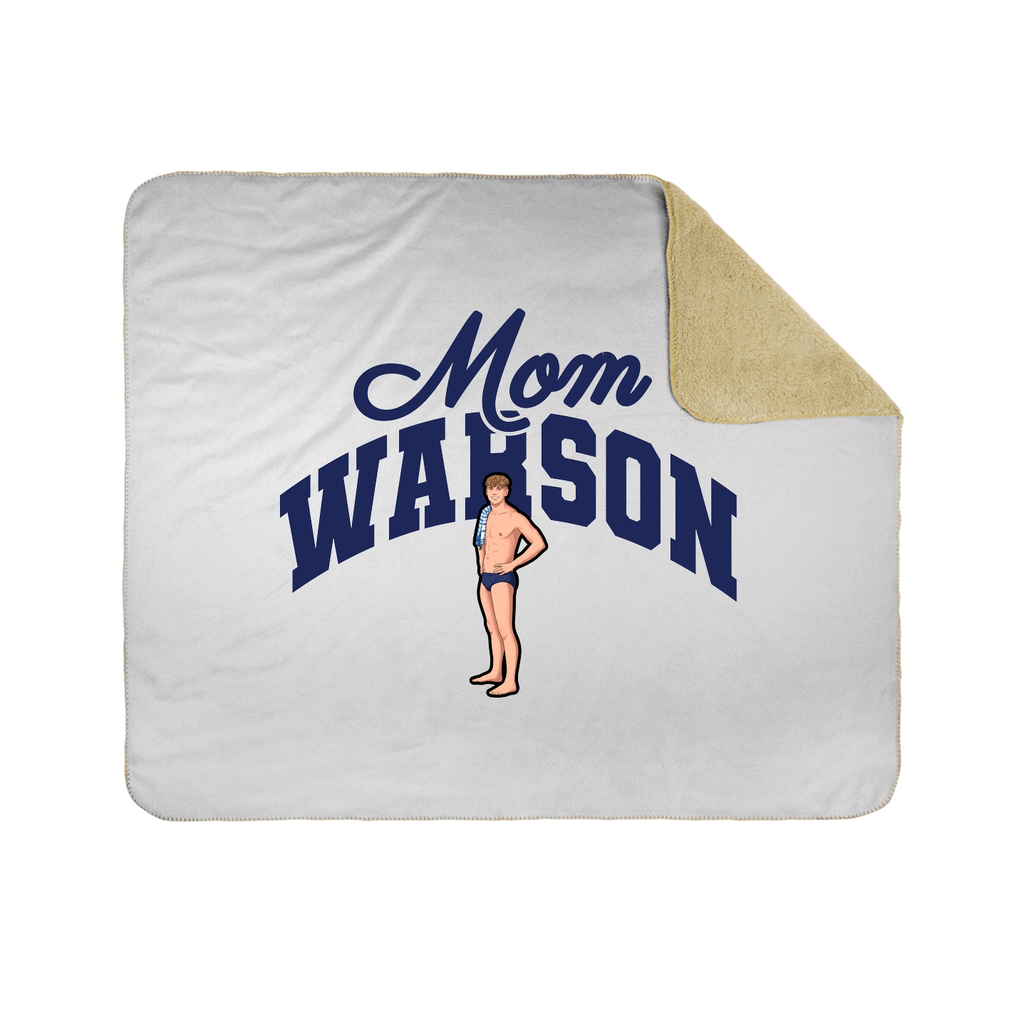 Throw Blanket — Mothers Day Arch in White