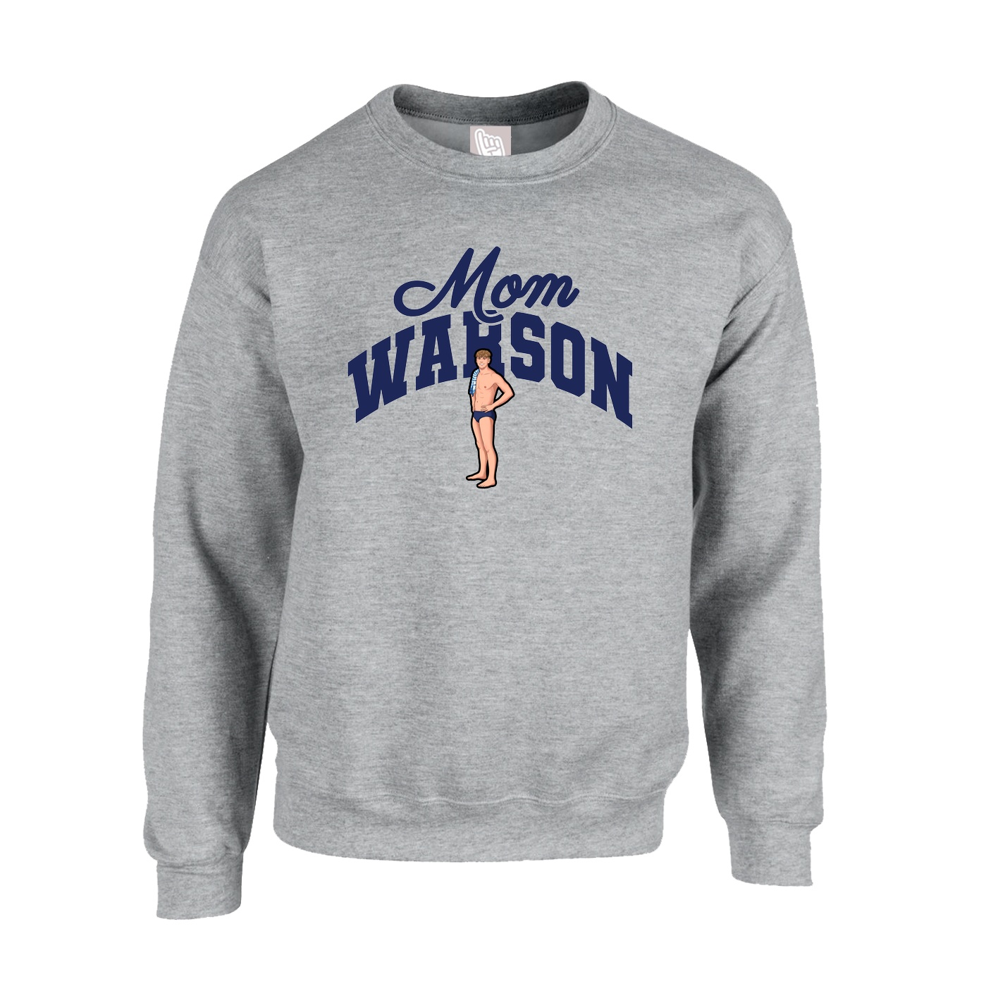 Fleece Crew — Mothers Day Arch in Grey