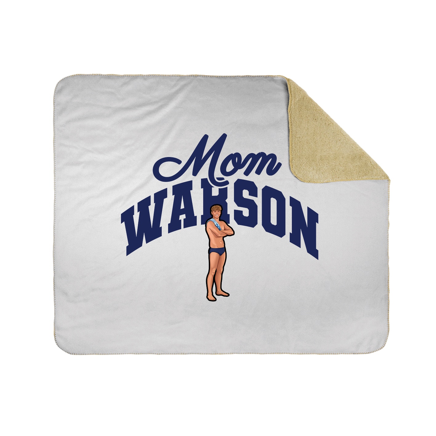Throw Blanket — Mothers Day Arch in White