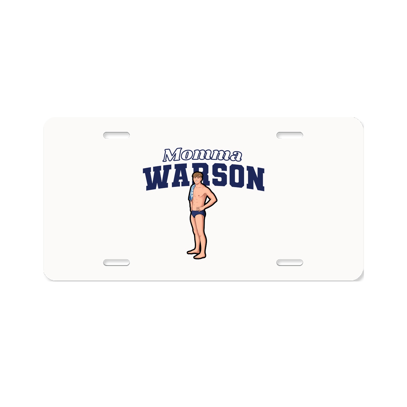 License Plate — Mothers Day Block in Classic