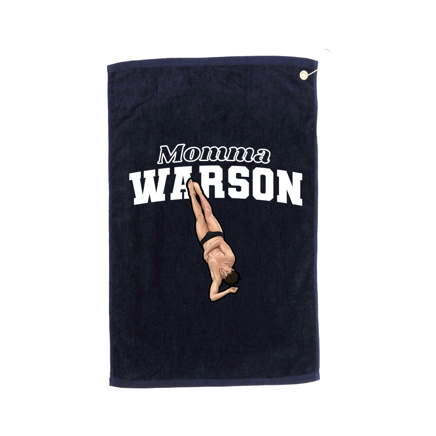 Golf Towel — Mothers Day Block in Navy