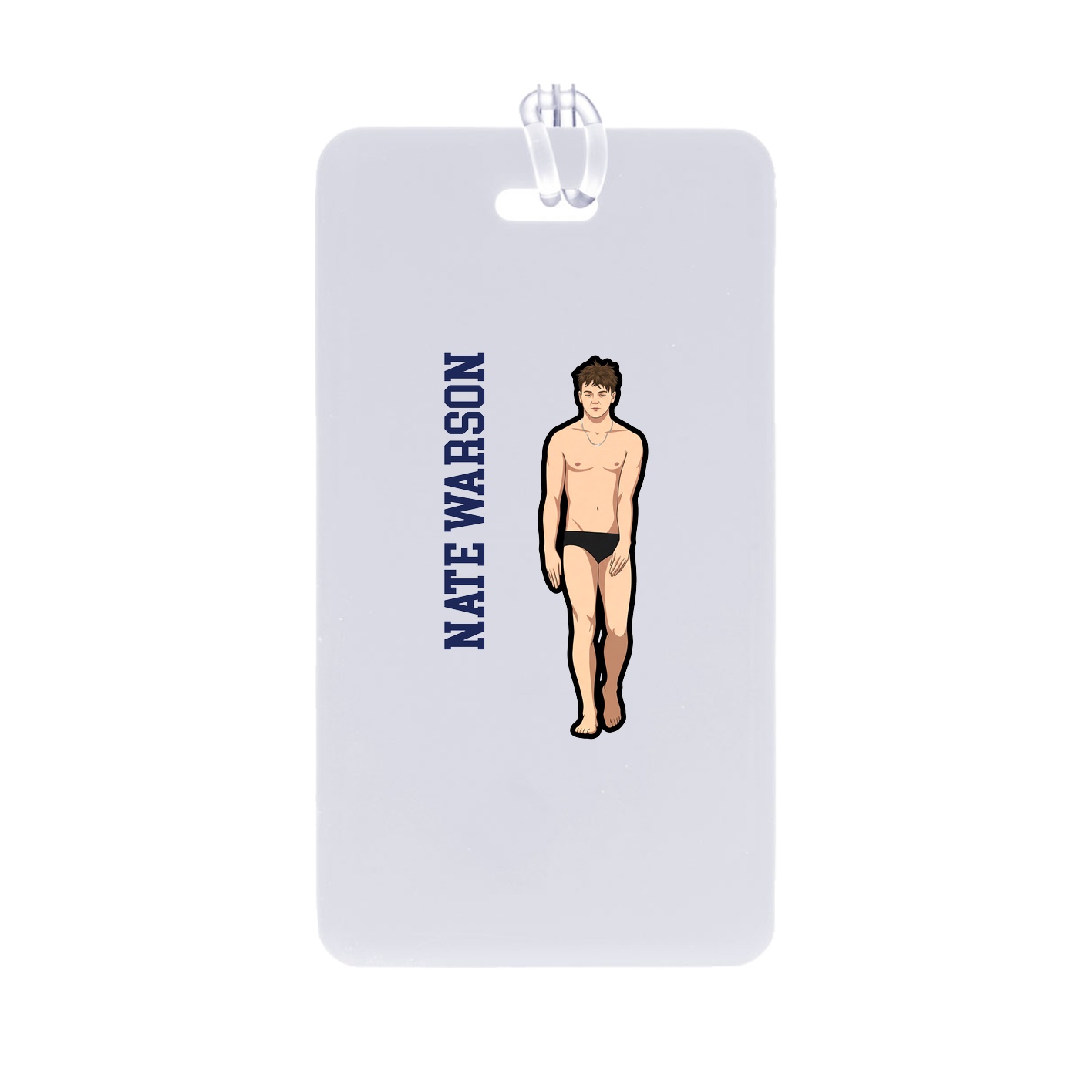 Bag Tag — Name Vertical in Classic