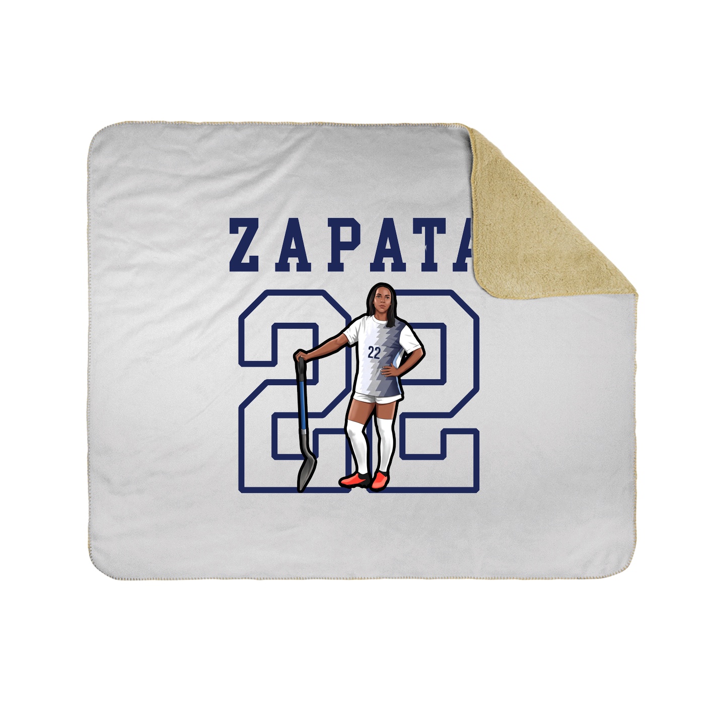 Throw Blanket — Shirsey in White