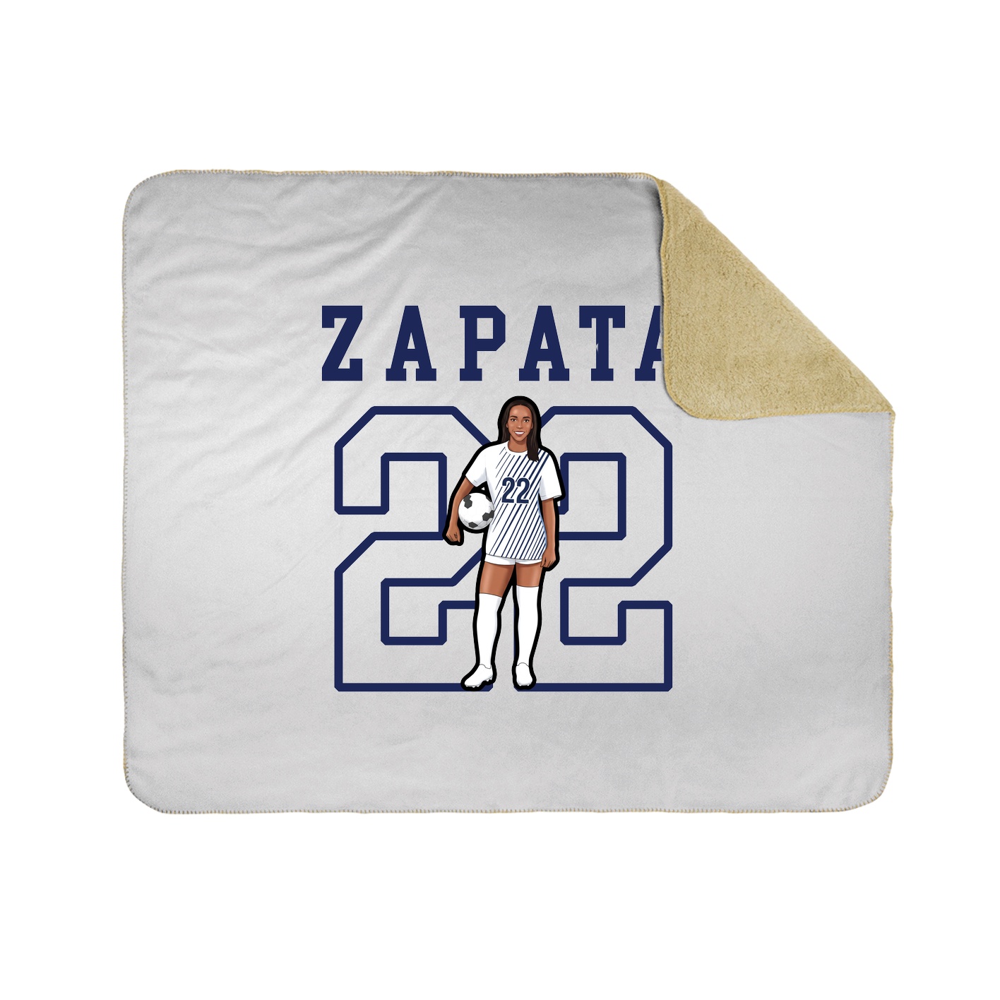 Throw Blanket — Shirsey in White