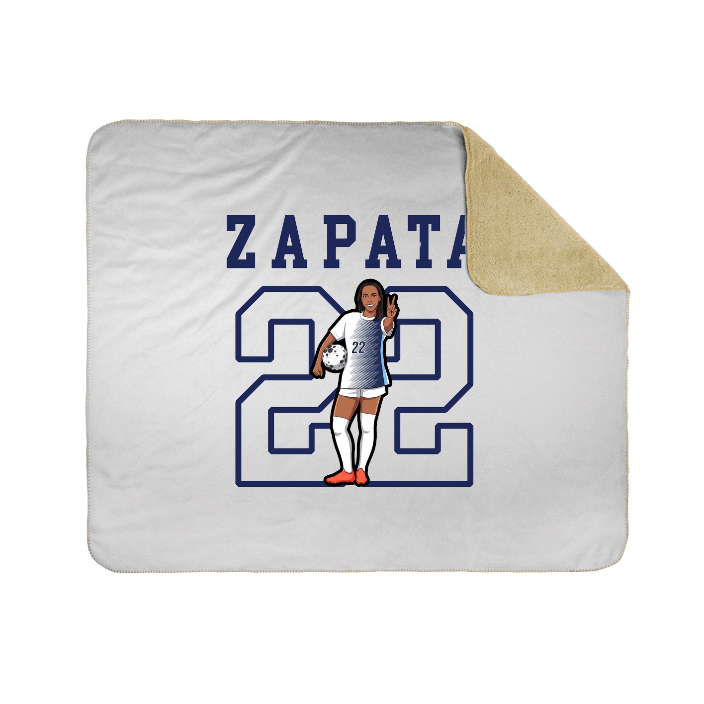 Throw Blanket — Shirsey in White