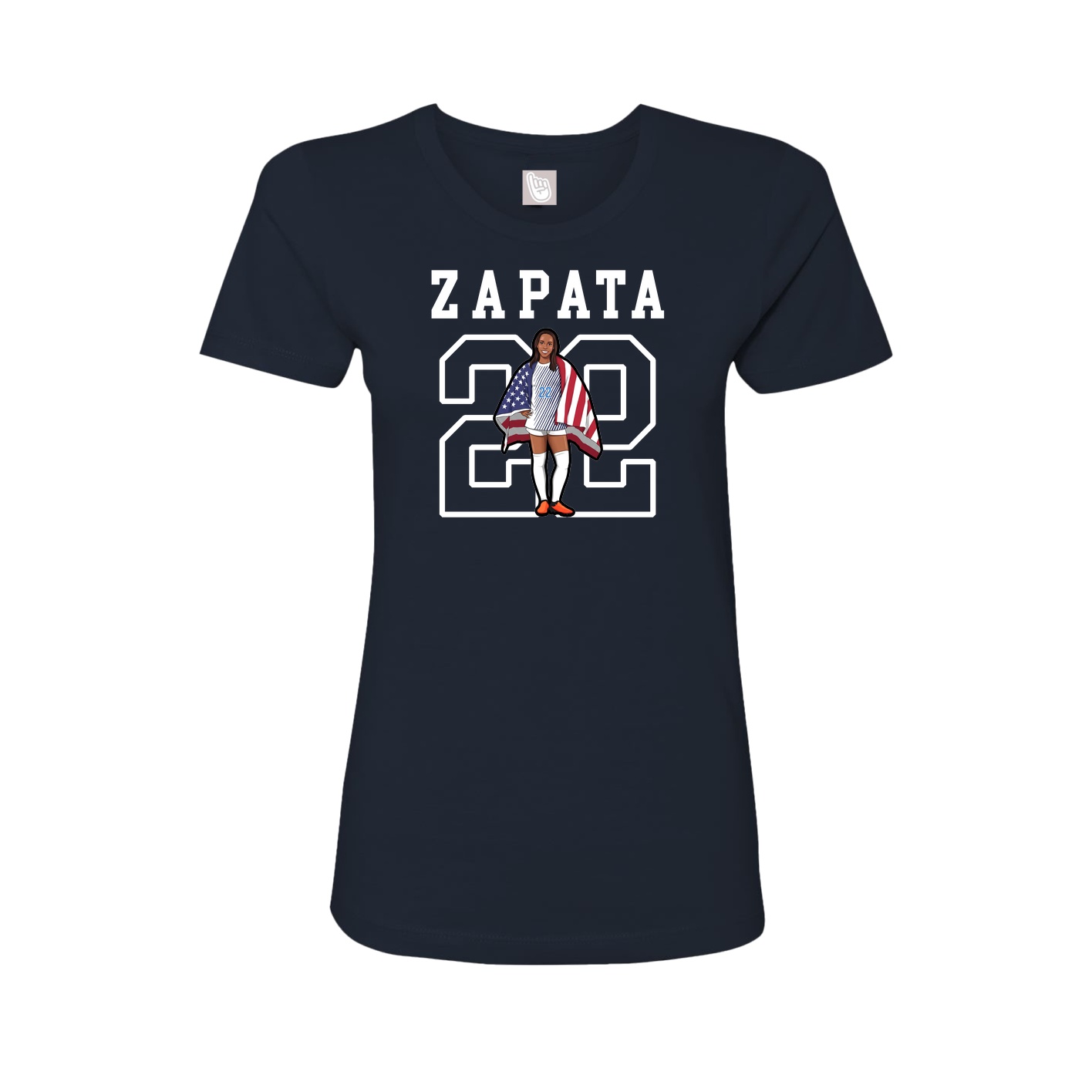 Fitted Women's Tee — Shirsey in Navy