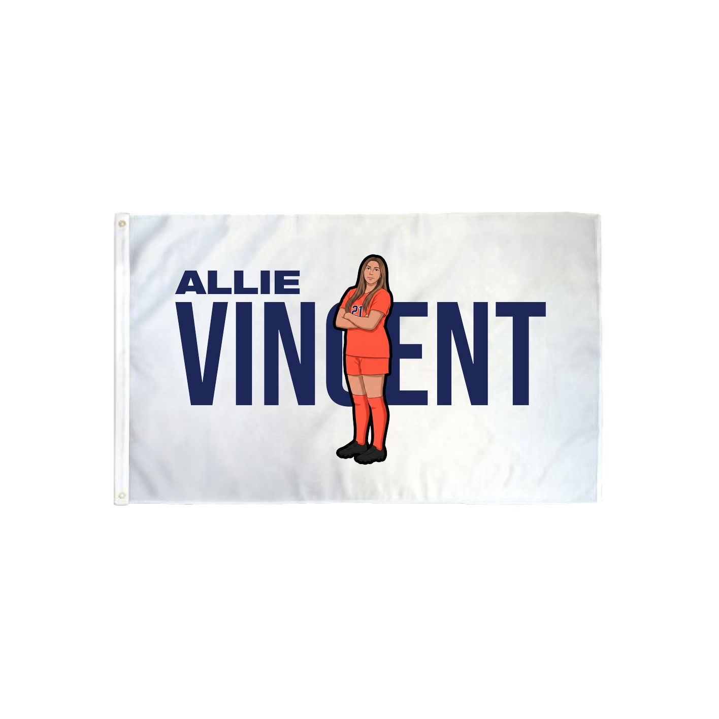 3x5 Flag — Player Name in Classic