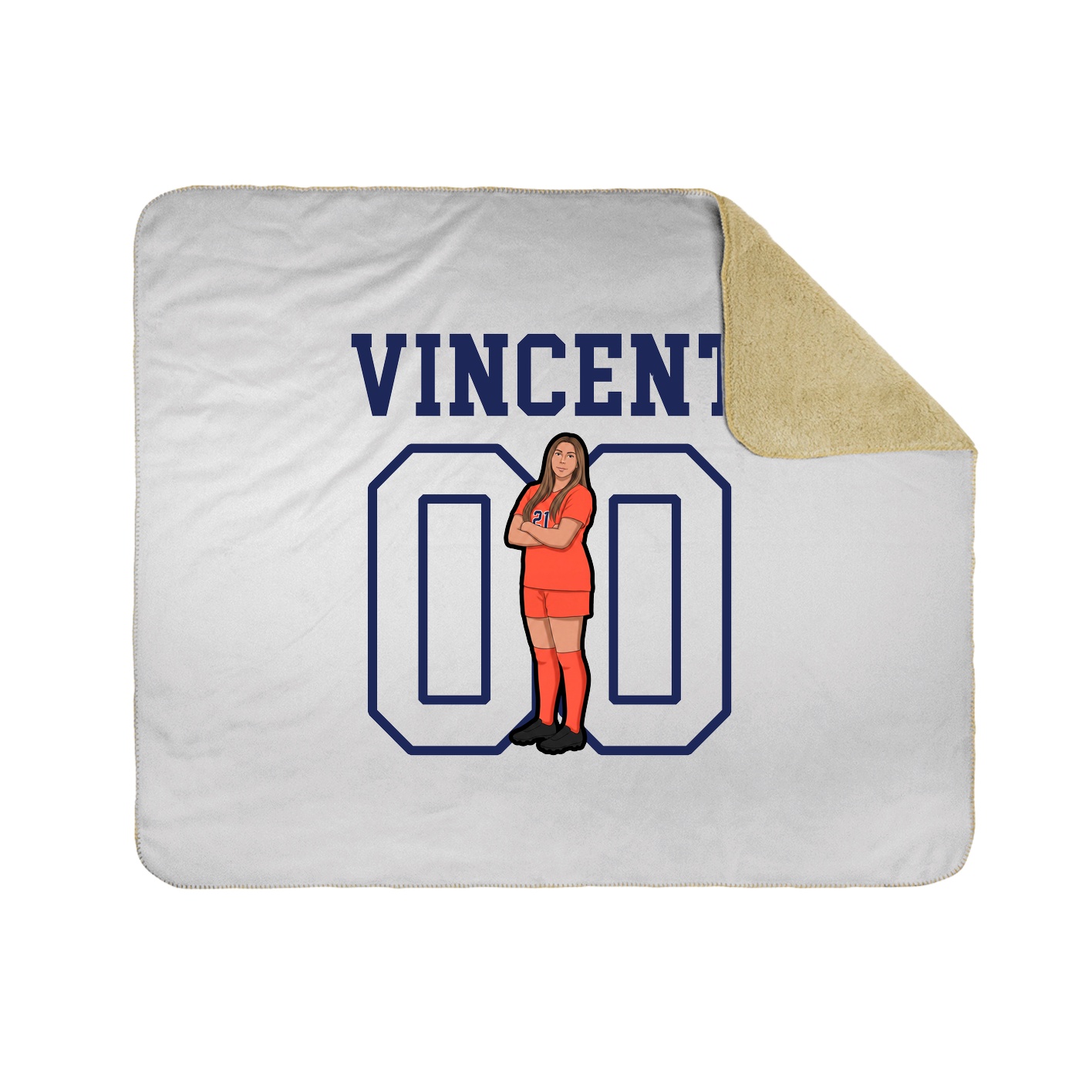 Throw Blanket — Shirsey in White