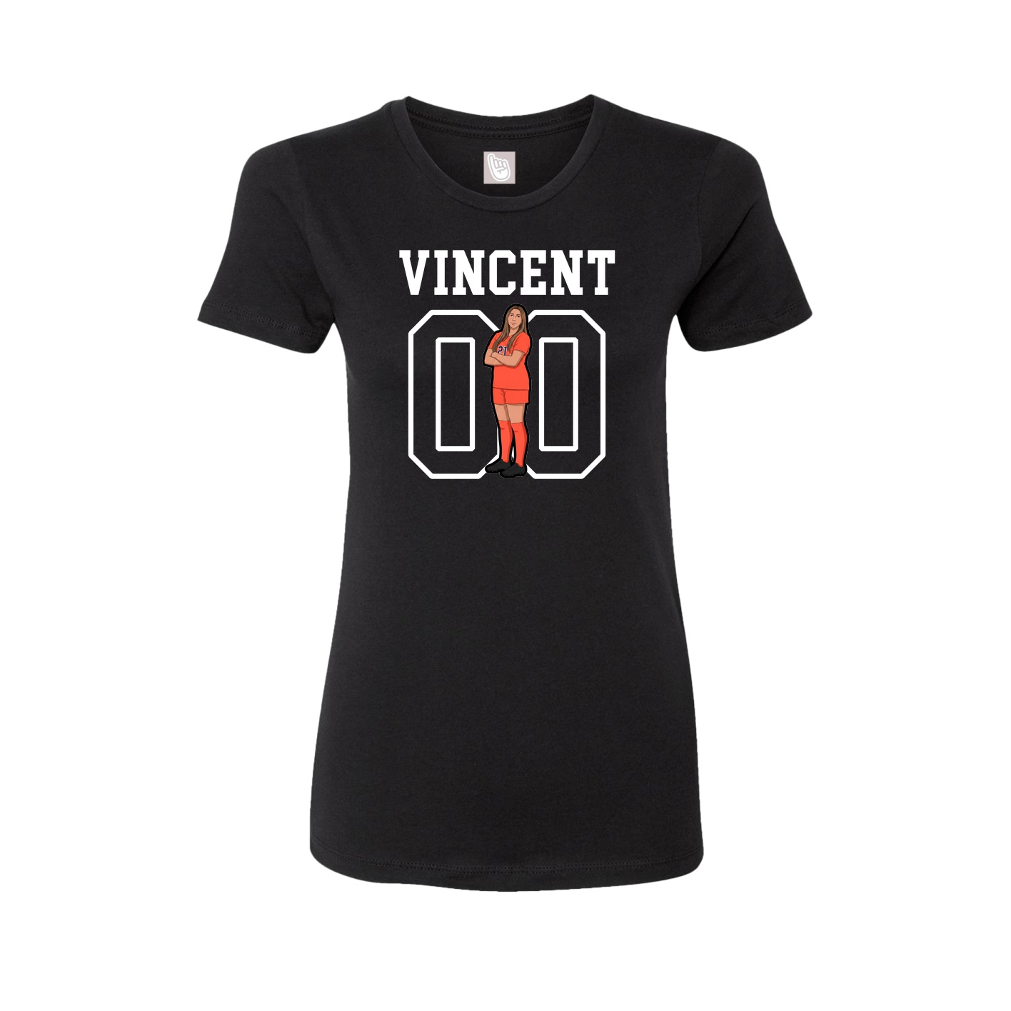 Fitted Women's Tee — Shirsey in Black