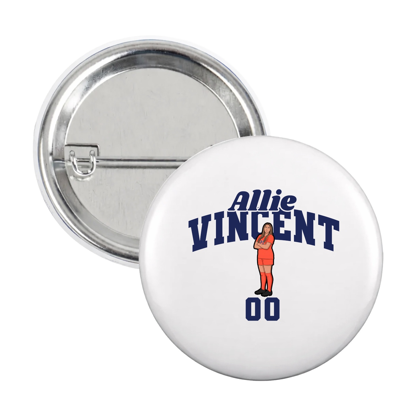 Game Day Button — Signature Arch in White