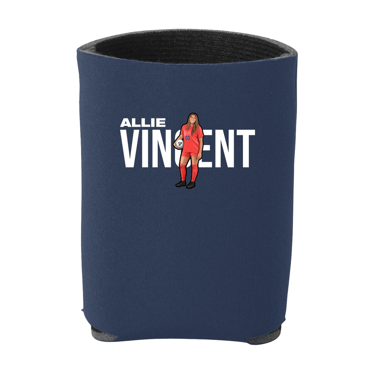 Can Holder — Player Name in Navy