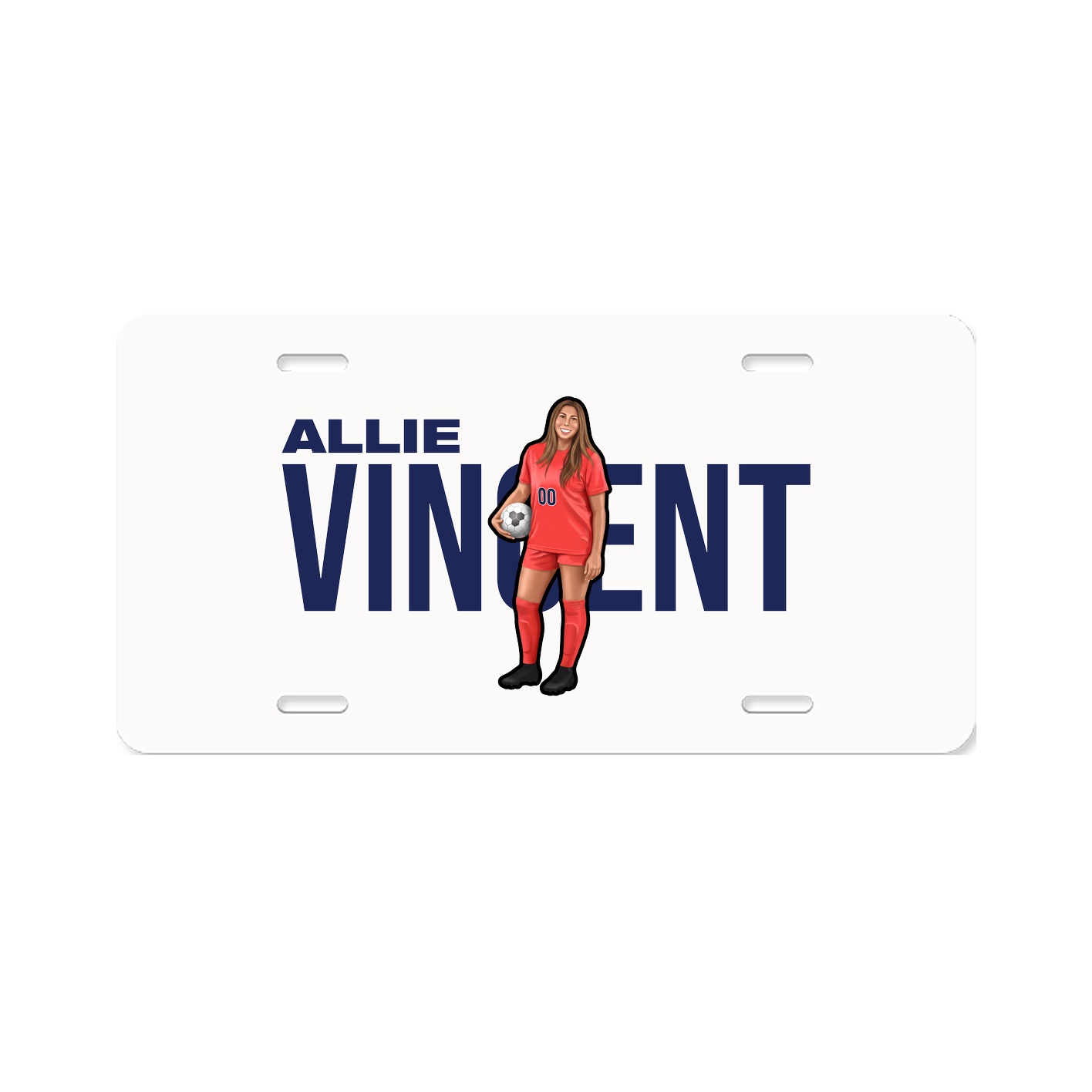 License Plate — Player Name in Classic