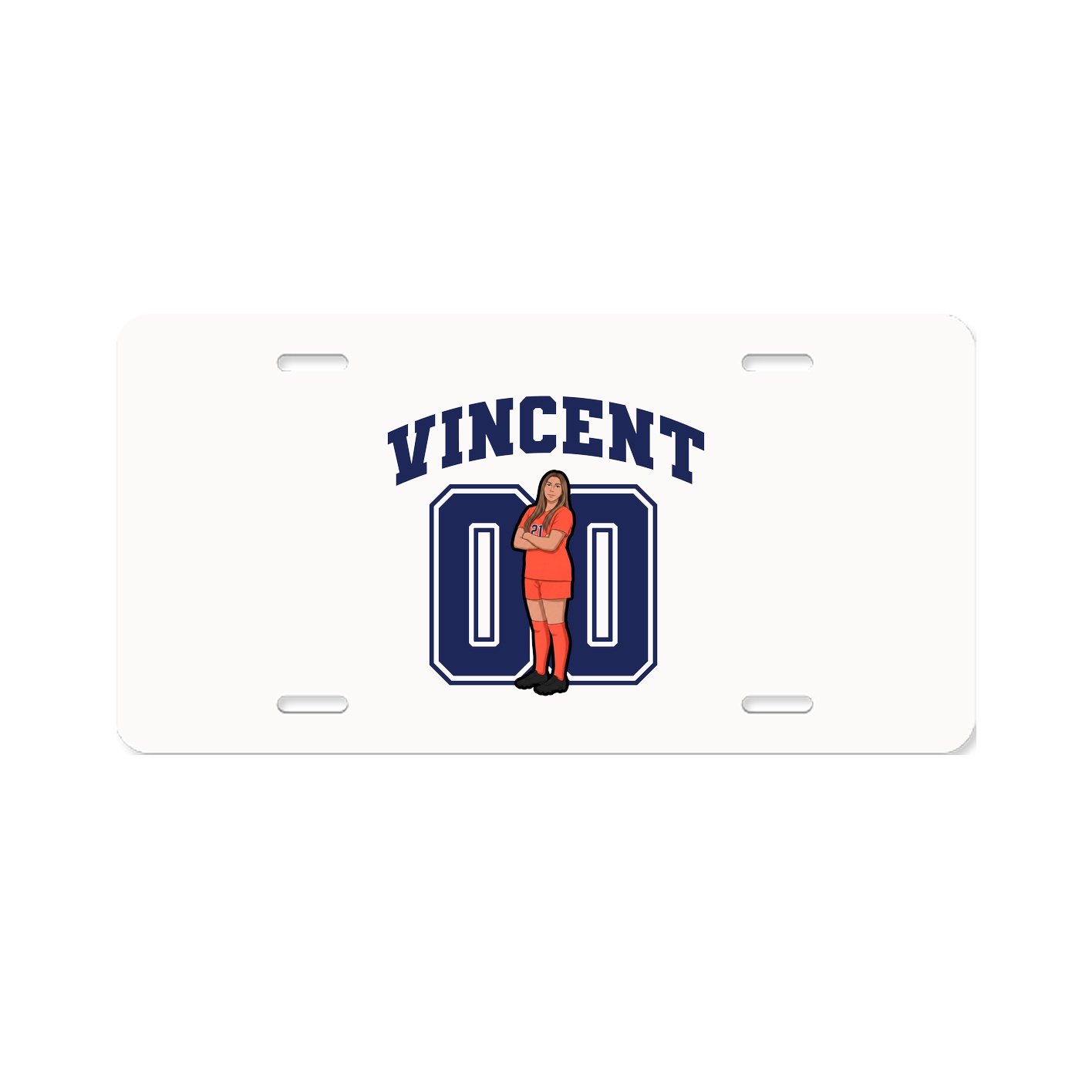 License Plate — Number in Classic