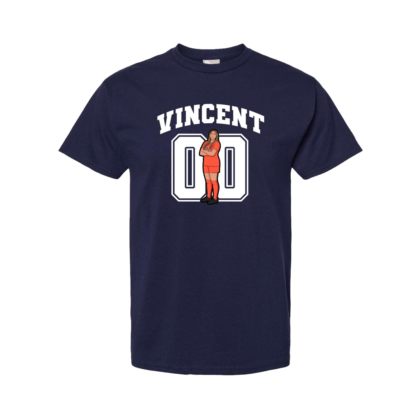Tee — Number in Navy