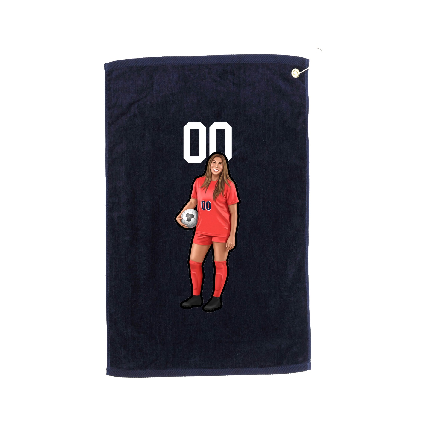 Golf Towel — Number Top in Navy