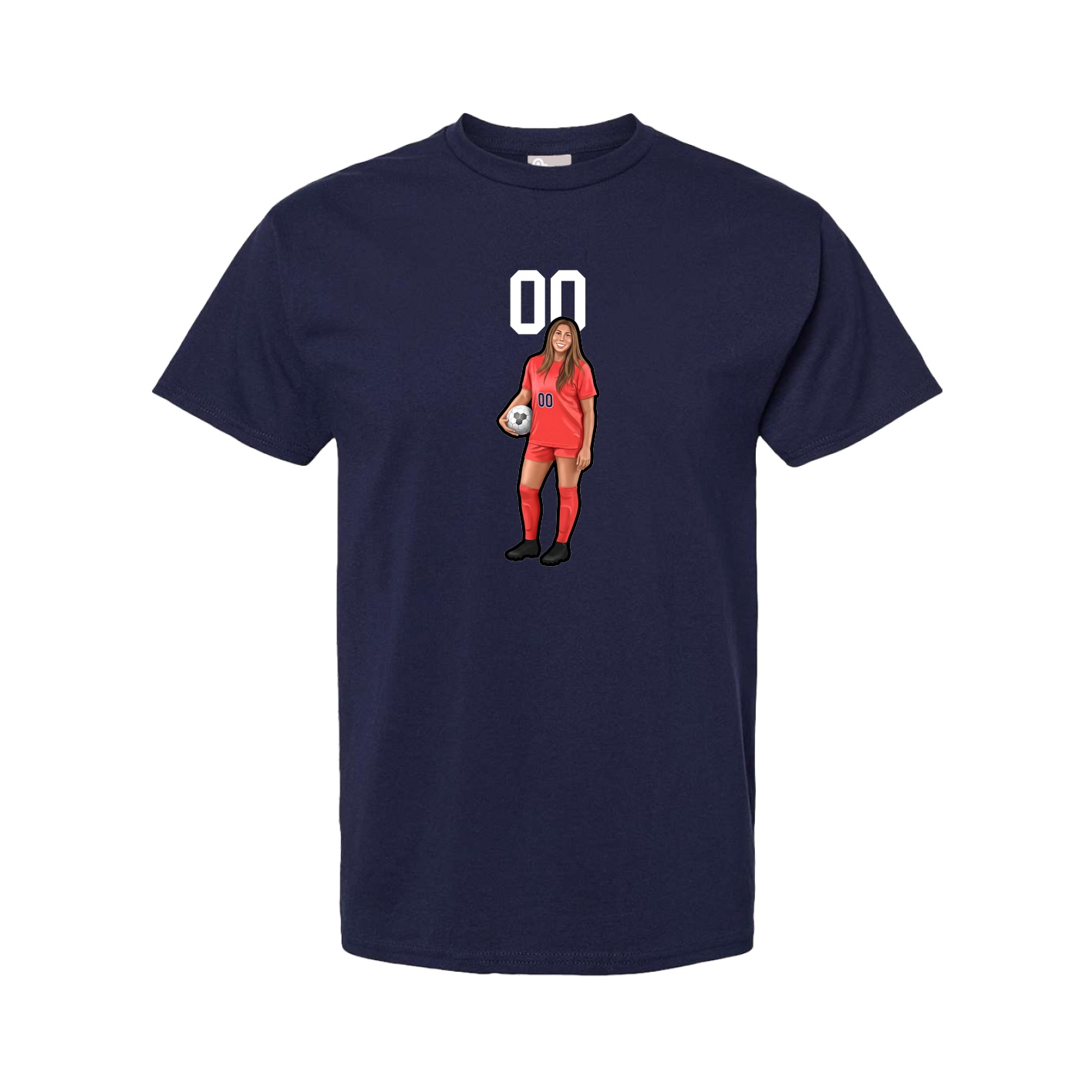 Youth Tee — Number Top in Navy