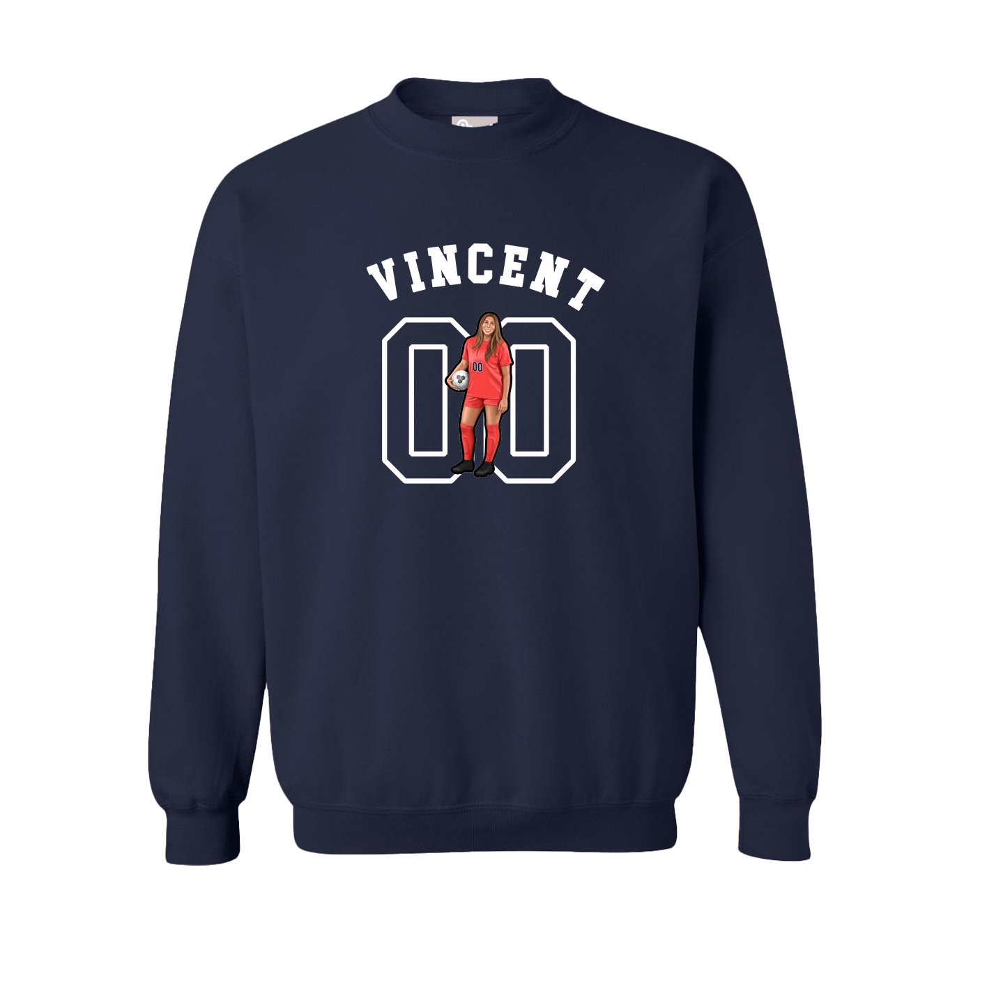 Fleece Crew — Shirsey Arch in Navy