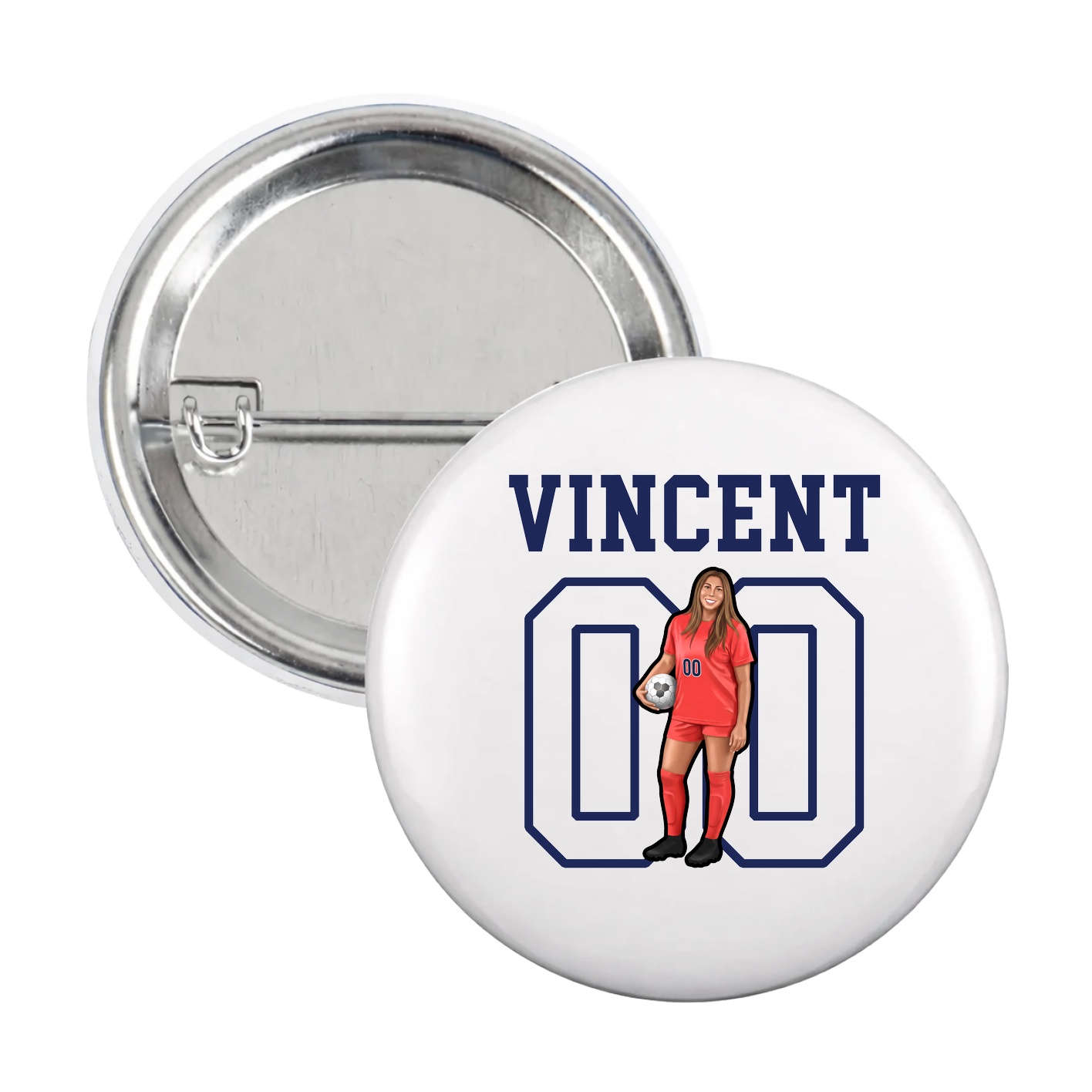 Game Day Button — Shirsey in White