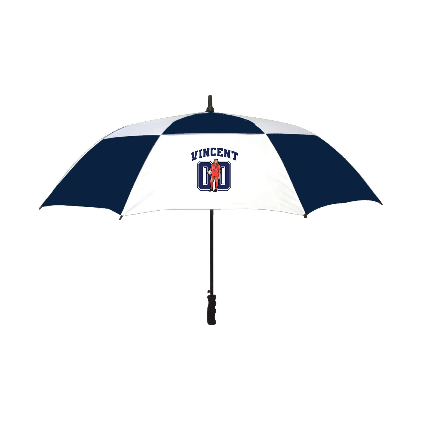 Golf Umbrella — Number in Navy