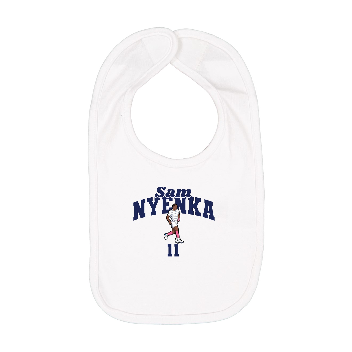 Infant Bib — Signature Arch in White