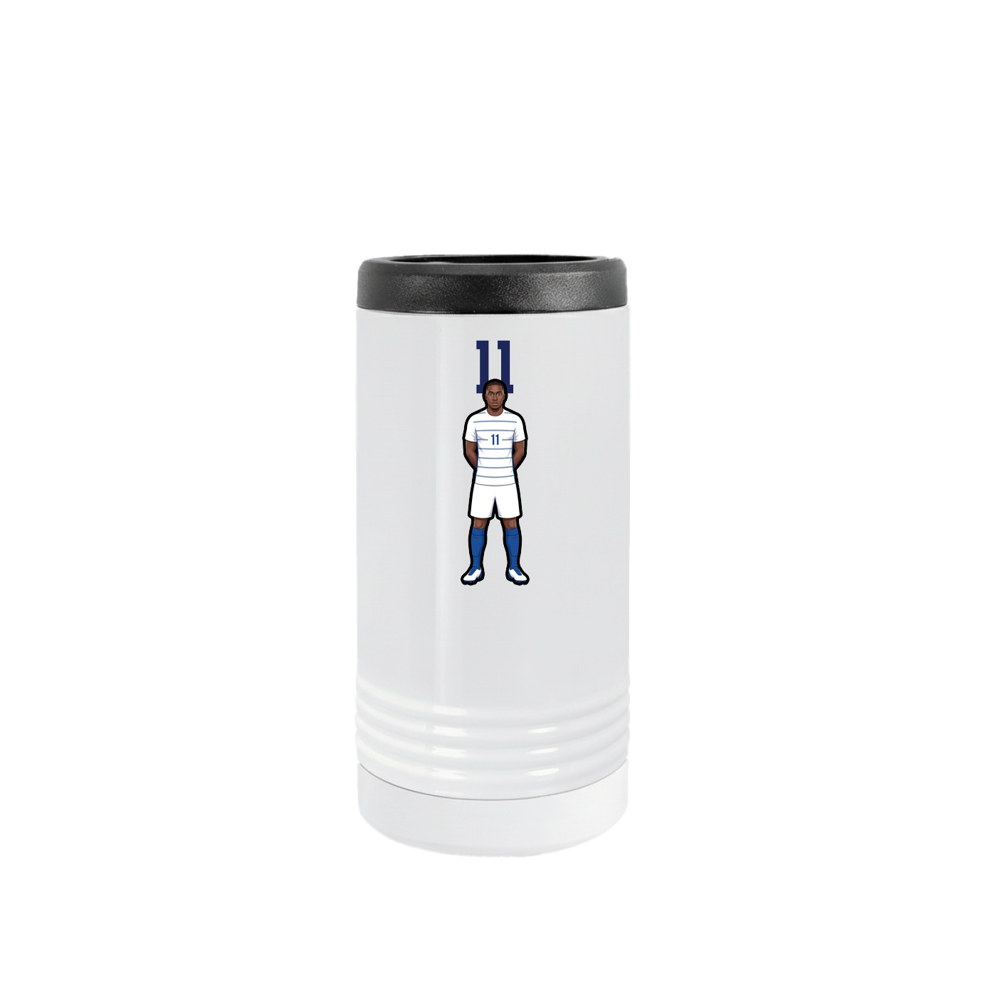 Slim Beverage Holder — Number Top in White