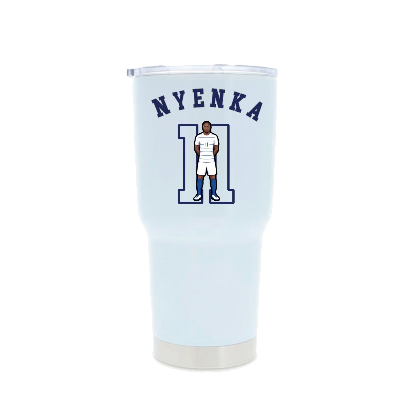30oz Stainless Steel Tumbler — Shirsey Arch in White