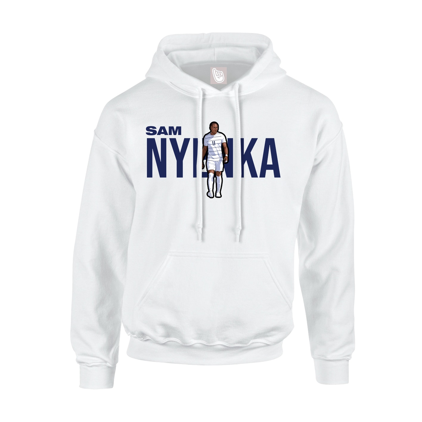 Youth Hoodie — Player Name in White