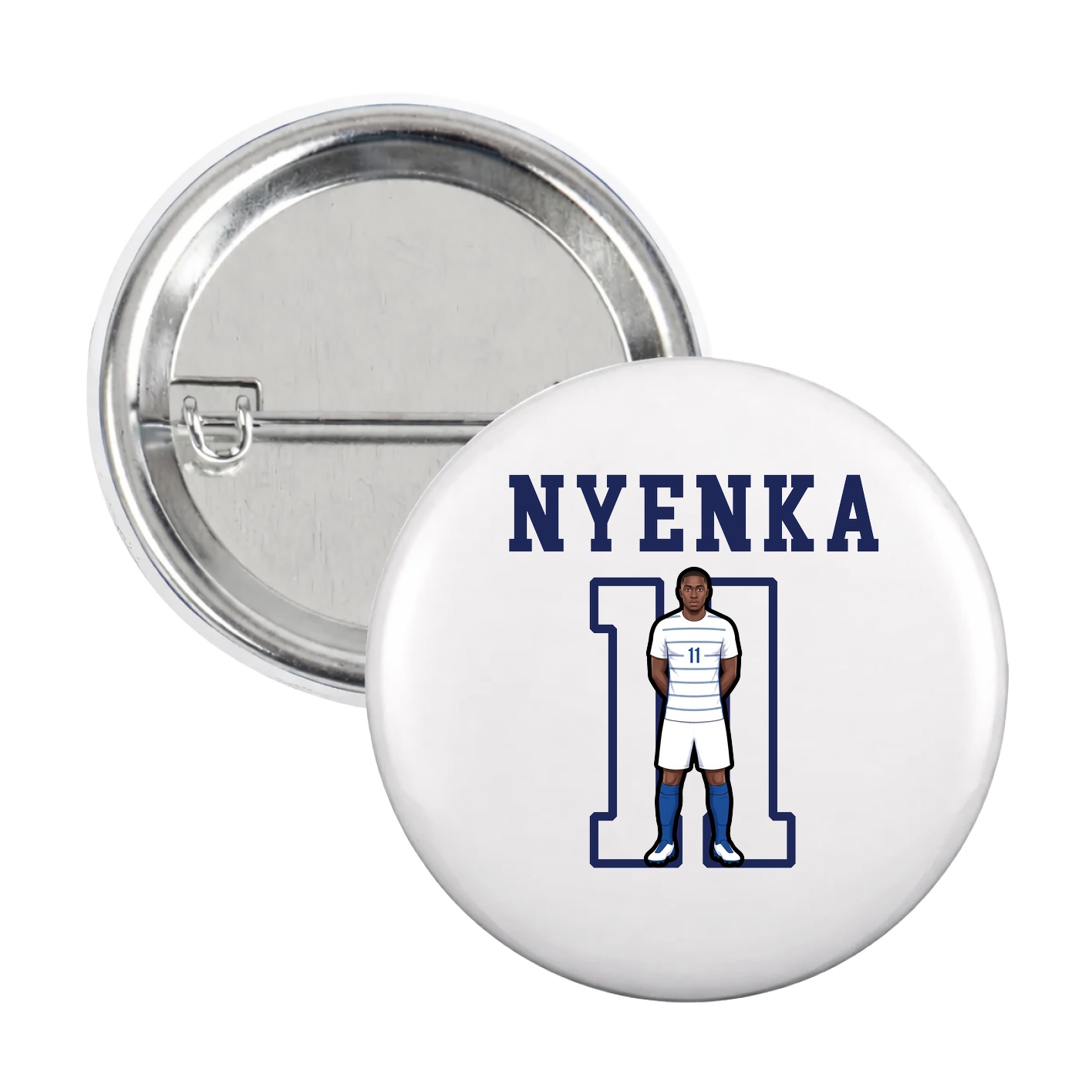Game Day Button — Shirsey in White