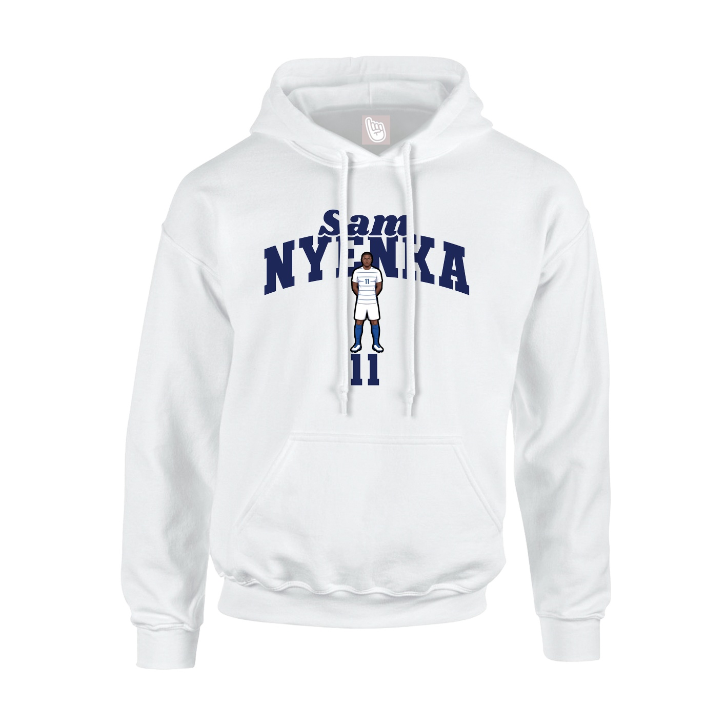 Youth Hoodie — Signature Arch in White