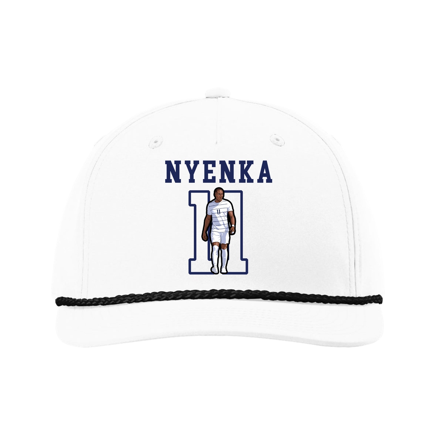 Five-Panel Classic Rope Cap — Shirsey in White