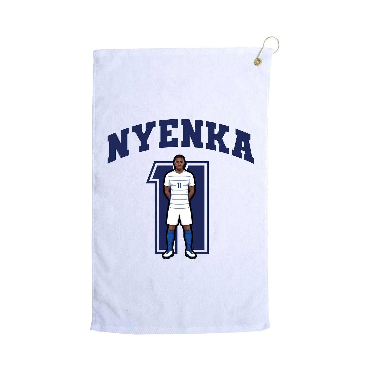 Golf Towel — Number in White
