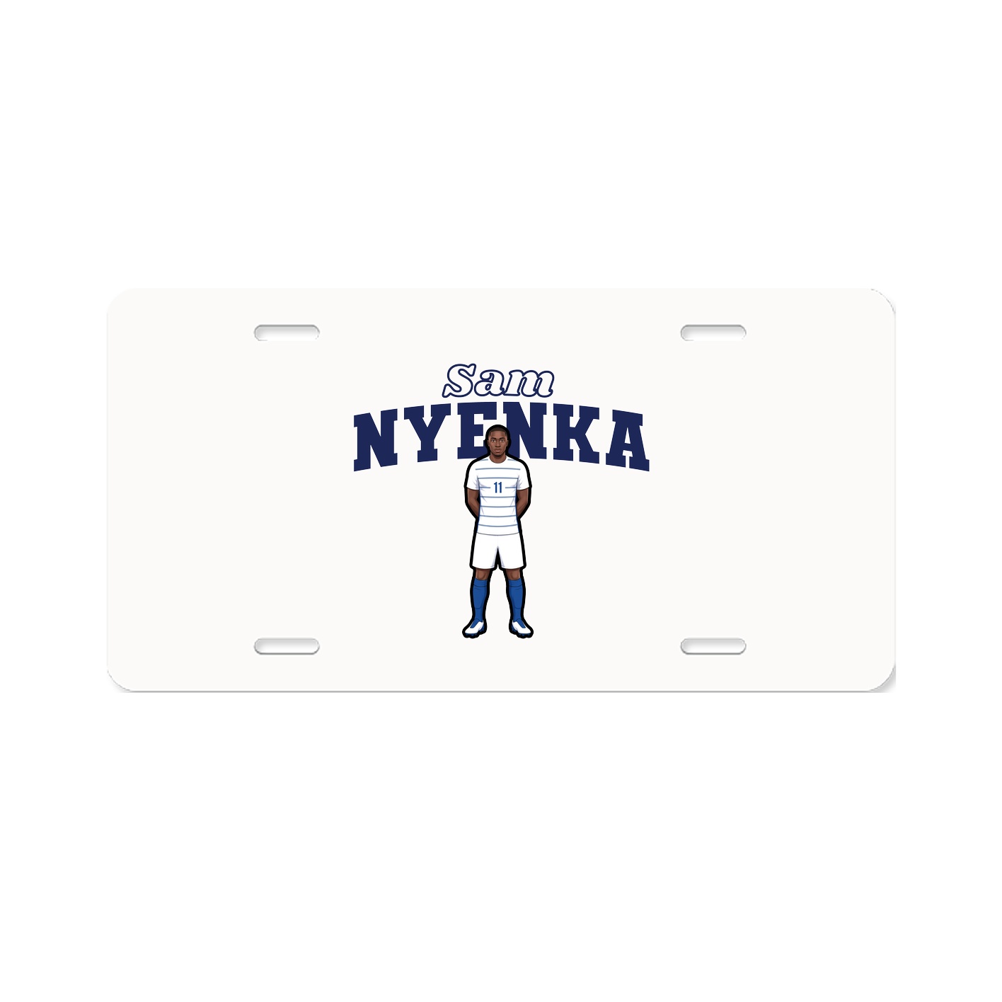 License Plate — Name Arch in Classic