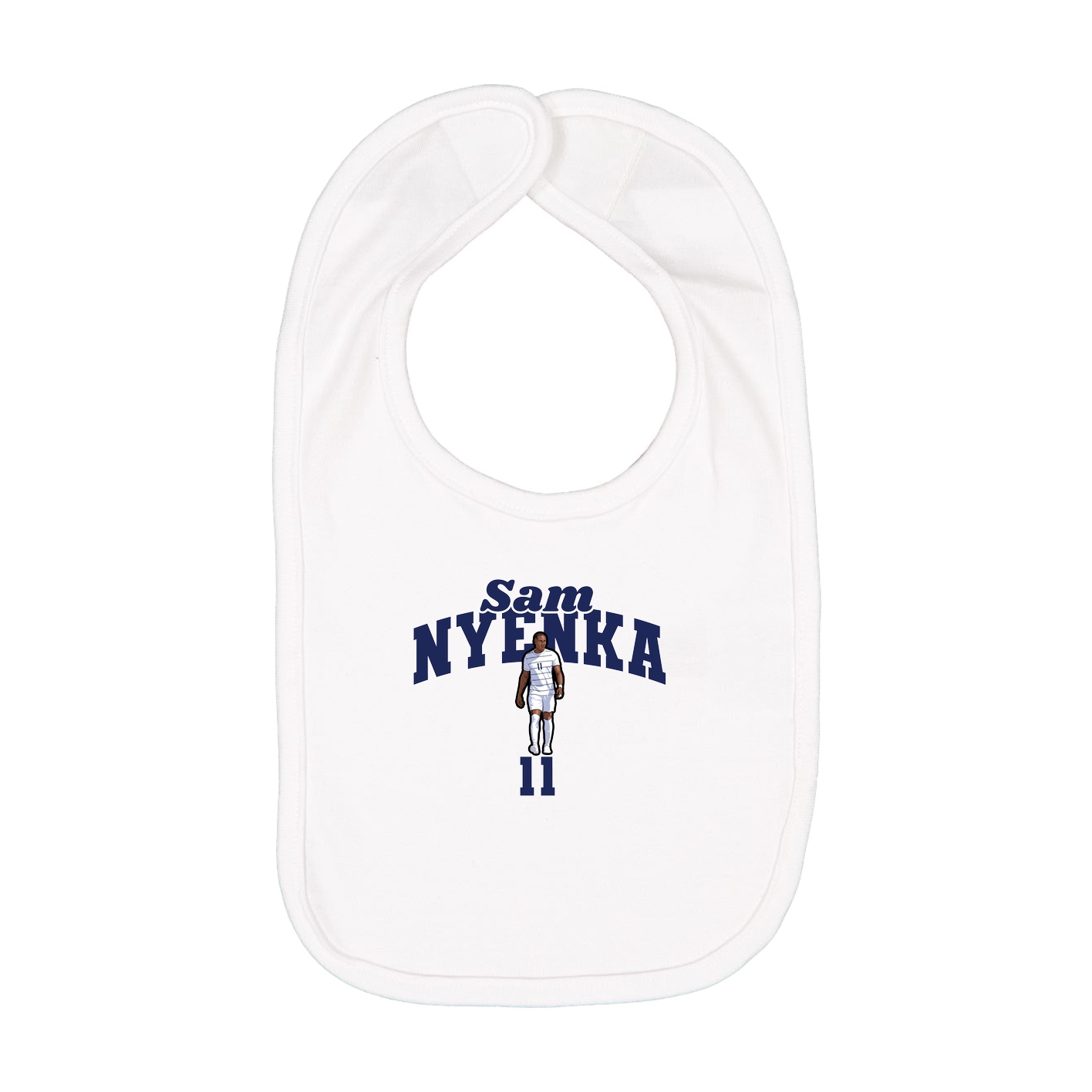 Infant Bib — Signature Arch in White